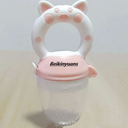 Newborn Silicone Bite Feeder – Fresh Fruit & Veg Teething Pacifier