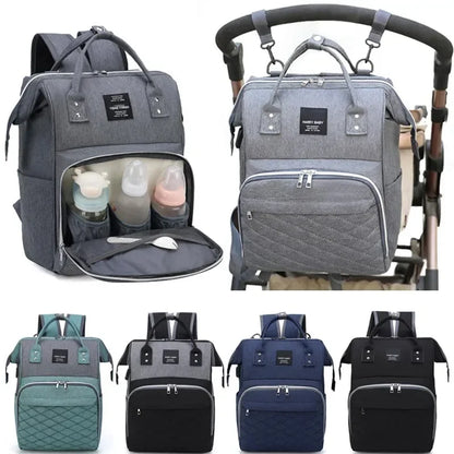 Mummy Stroller Diaper Bag – Large-Capacity Nappy Organiser with Changing Mat