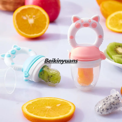Newborn Silicone Bite Feeder – Fresh Fruit & Veg Teething Pacifier
