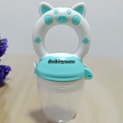 Newborn Silicone Bite Feeder – Fresh Fruit & Veg Teething Pacifier