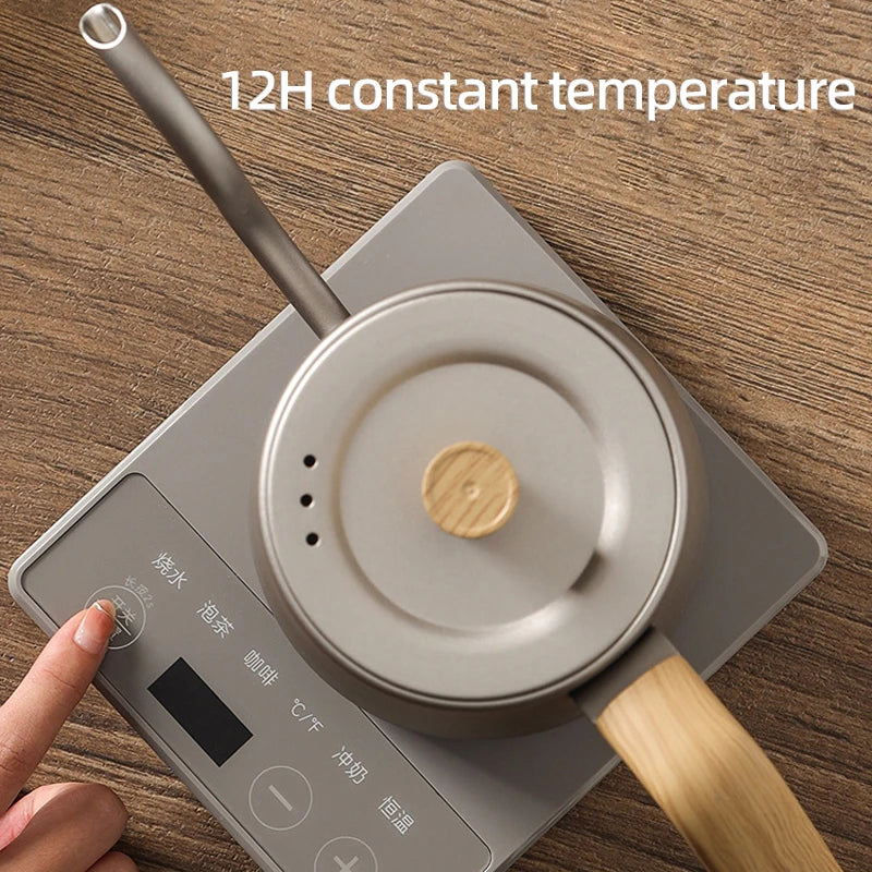 CaféCraft Electric Gooseneck Kettle – Smart 800ml Pour-Over Pot with Fast Heating & Temp Control