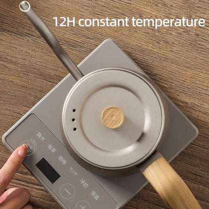 CaféCraft Electric Gooseneck Kettle – Smart 800ml Pour-Over Pot with Fast Heating & Temp Control