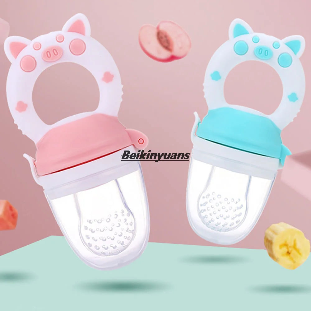 Newborn Silicone Bite Feeder – Fresh Fruit & Veg Teething Pacifier