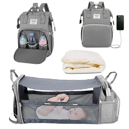 MumEase™ Waterproof Baby Changing Backpack 3-in-1