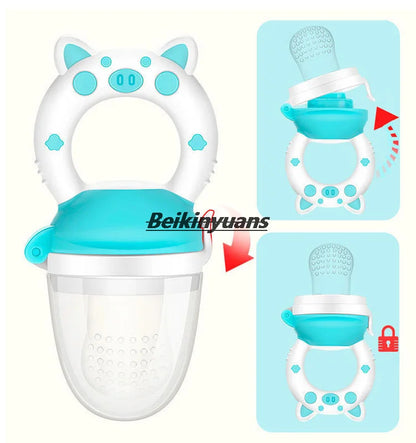 Newborn Silicone Bite Feeder – Fresh Fruit & Veg Teething Pacifier