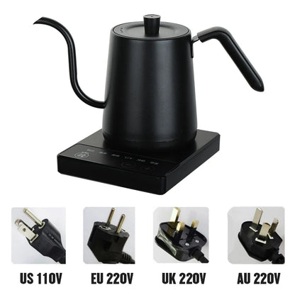 CaféCraft Electric Gooseneck Kettle – Smart 800ml Pour-Over Pot with Fast Heating & Temp Control