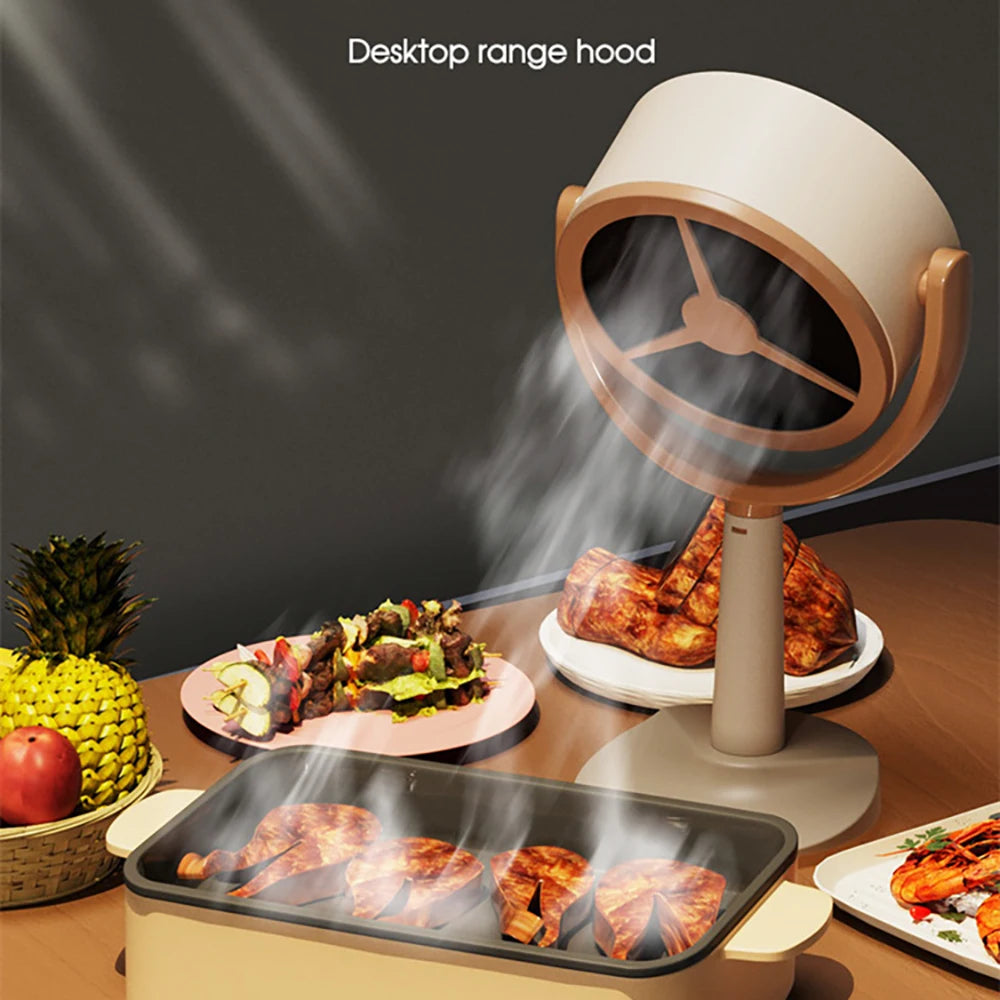 AirChef Mini Range Hood – Portable USB Exhaust Fan for Desktop Cooking & Hot Pot