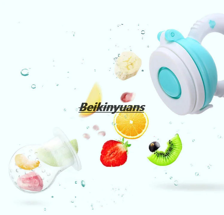 Newborn Silicone Bite Feeder – Fresh Fruit & Veg Teething Pacifier