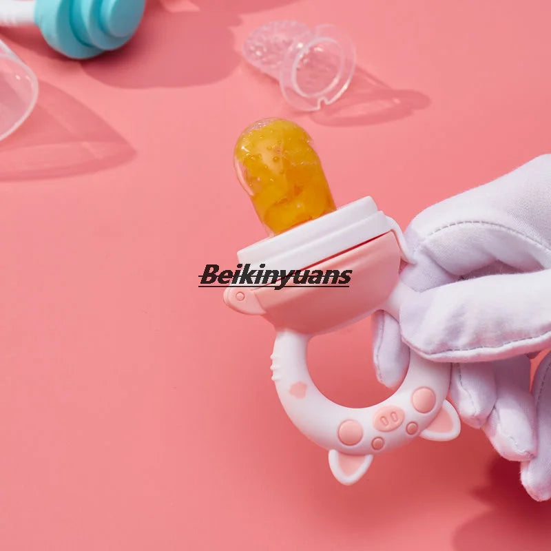 Newborn Silicone Bite Feeder – Fresh Fruit & Veg Teething Pacifier