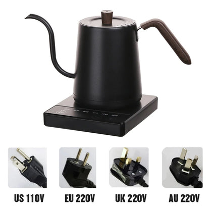 CaféCraft Electric Gooseneck Kettle – Smart 800ml Pour-Over Pot with Fast Heating & Temp Control